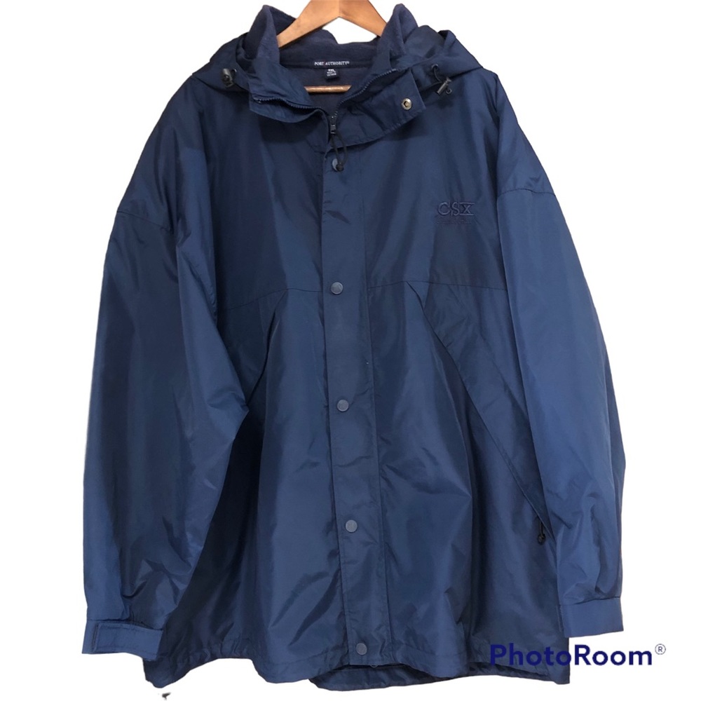 Port Authority Navy Jacket w/Fleece Vest Size 3XL